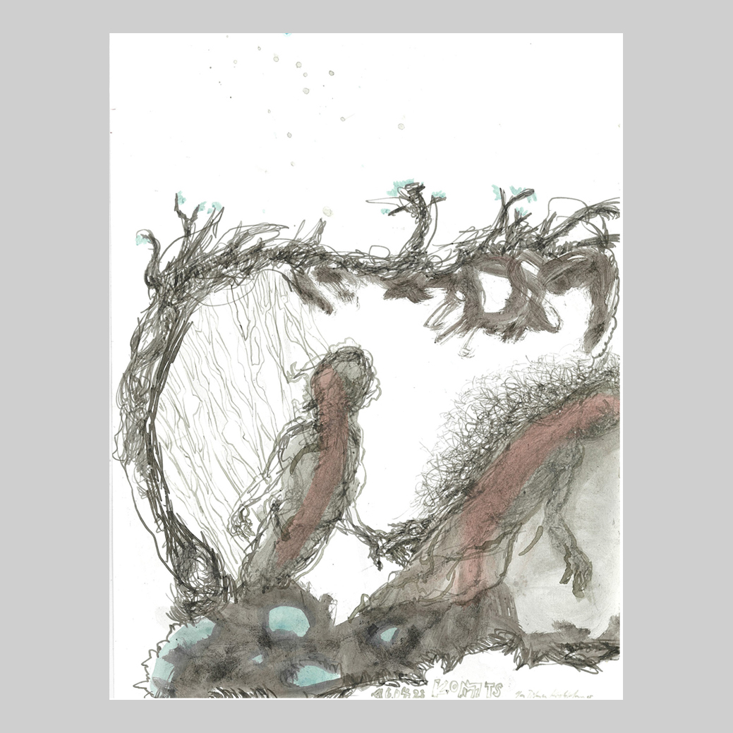 KOMMTS, Jan Tilman Kretzschmar, Feder Tusche, laviert Pinsel, Aquarell auf Papier