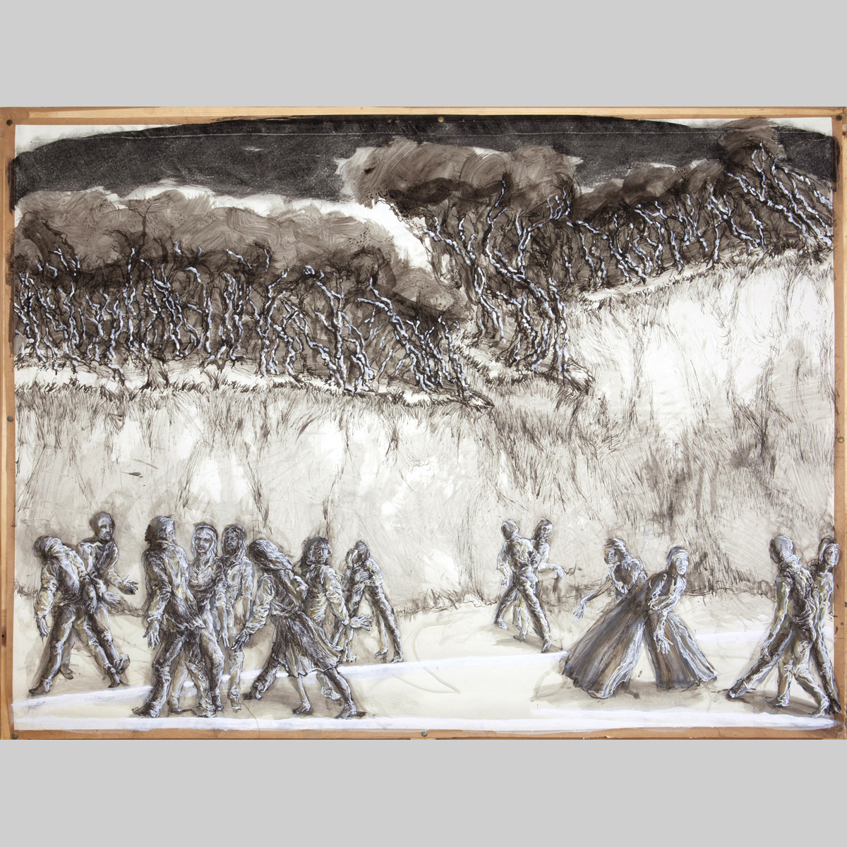 KREUZWEIS, Jan Tilman Kretzschmar, Feder Tusche, laviert Pinsel, Aquarell auf Papier