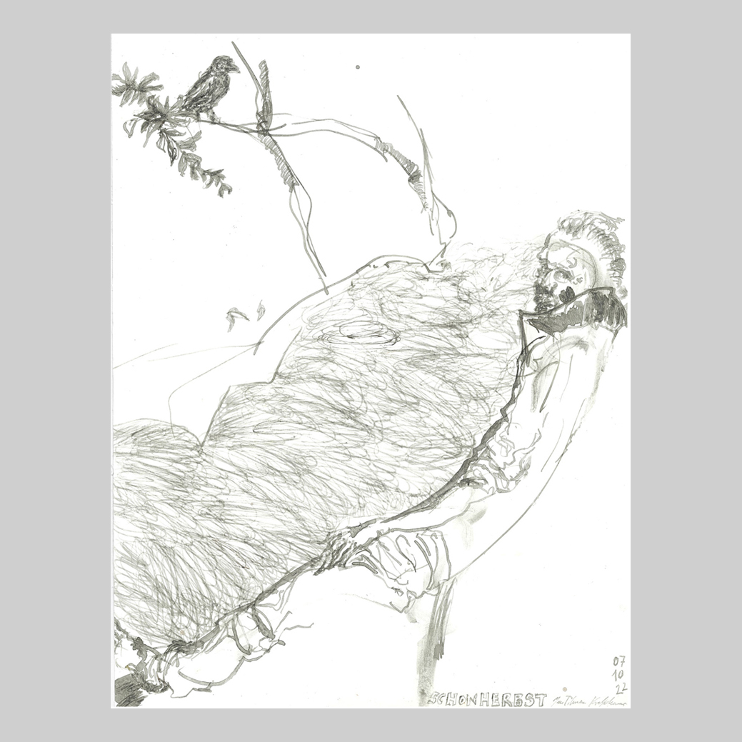 SCHONHERBST, Jan Tilman Kretzschmar, Feder Tusche, laviert Pinsel, Aquarell auf Papier