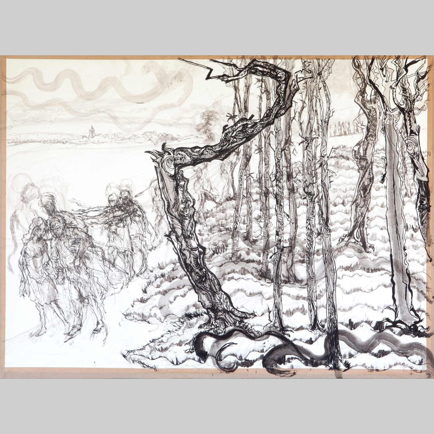 SO GEHEN, Jan Tilman Kretzschmar, Feder Tusche, laviert Pinsel, Aquarell auf Papier